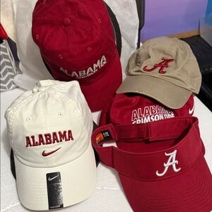 Nike Alabama Crimson Tide Hat Set - Red, White, Tan